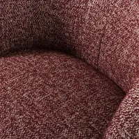 WOOOD Serra draaifauteuil bordeauxrood melange