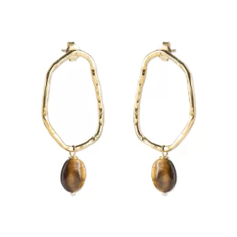 Bravery Tijgeroog Oorbellen A Beautiful Story