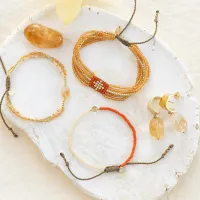 Shining Citrien Goudkleurige Armband A Beautiful Story