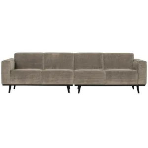 WOOOD Statement 4-zits bank 280 cm ribstof clay