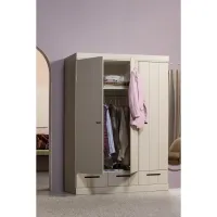 WOOOD Connect 3-Deurs Kledingkast + Lade Dust