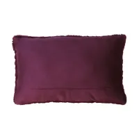 Kussen Bont Suède Dot Bordeaux 57x37 cm Thuis met Moon
