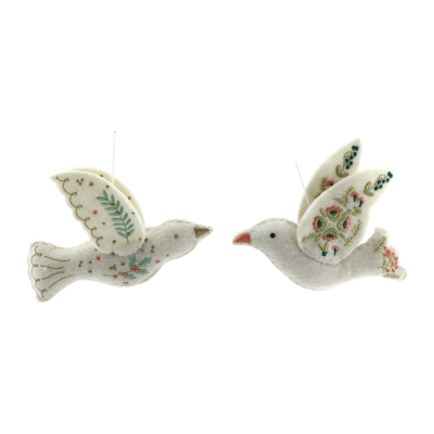 Home Society Ornament Dove set a 2
