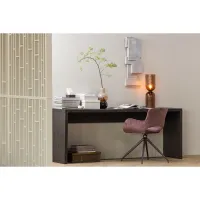 WOOOD Eliva eetkamerstoel structure velvet paars - set van 2