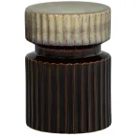 Geer decoratieve bijzettafel keramiek espresso 48XØ35 cm