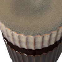 Geer decoratieve bijzettafel keramiek espresso 48XØ35 cm