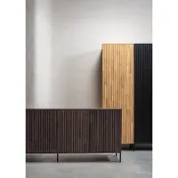 WOOOD New Gravure Dressoir 200 cm Essen Fineer Espresso [FSC]