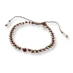 Eternal Granaat Zilverkleurige Armband A Beautiful Story