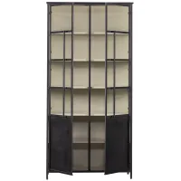 WOOOD Exhibit XL 2-deurs vitrinekast metaal zwart