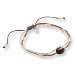 Feeling Granaat armband silver colored