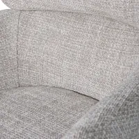 Fenne draaibare eetkamerstoel geweven stof naturel