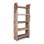 Natuurlijke onbehandelde houten wandkast 110 x 40 x 220 cm