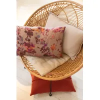 Kussen flower zand paars 55x35cm