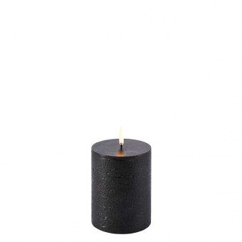Uyuni stompkaars pillar candle 7,8 x 10,1 cm zwart forest black