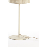 Tafellamp Ø20X70 cm Fringe Natural+Cream