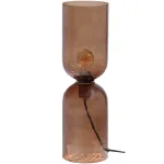 Gigi tafellamp gehamerd glas 51xØ15 cm bruin WOOOD