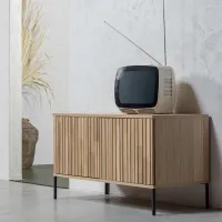 WOOOD New Gravure TV Meubel 100 cm eiken blanke lak 
