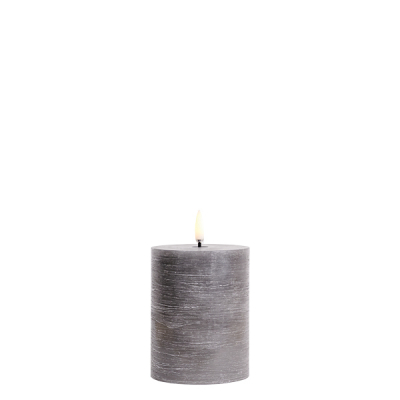 Uyuni Stompkaars Pillar Candle Grey 7,8 x 10,1 cm
