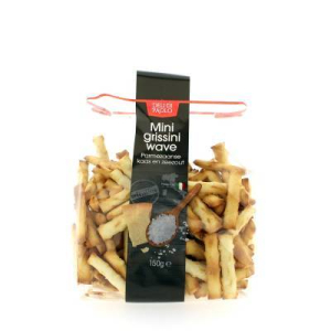 Mini grissini dipstokjes parmezaanse kaas en zeezout