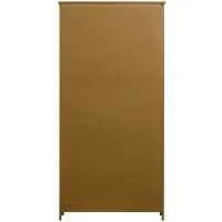 Exhibit XL 2-deurs vitrinekast metaal honing geel