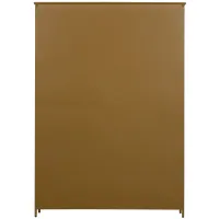 Exhibit XL 3-deurs vitrinekast metaal honing geel