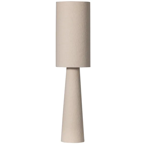 Loft vloerlamp metaal/bouclé naturel 130xø30cm