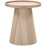 Maud bijzettafel conisch hout naturel 50xø45 cm