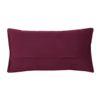 Kussen jacquard streep wine brick 64x35cm Thuis met Moon