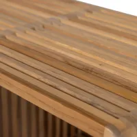 Jasmijn bijzettafel recycled teak naturel - set van 2 WOOOD