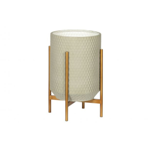 Juul plantenpot metaal betongrijs