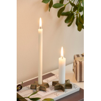 Conische kaars wit Ø:1.3 H:20 Nordic Swan