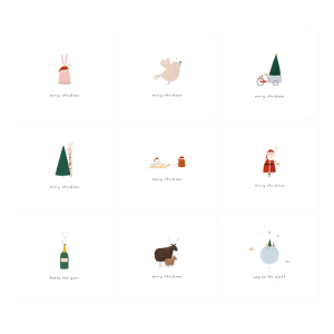 Kerstkaarten (set a 8 stuks)