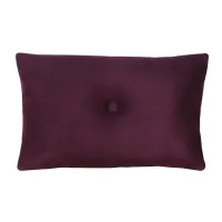 Kussen suéde knoop aubergine 55x37cm