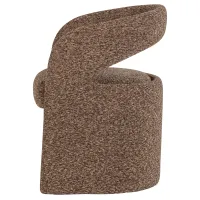 WOOOD Lanor Eetkamerstoel Grove Bouclé Bruin