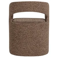 WOOOD Lanor Eetkamerstoel Grove Bouclé Bruin
