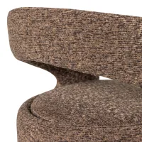 WOOOD Lanor Eetkamerstoel Grove Bouclé Bruin