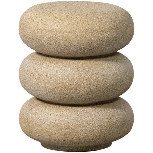 Laurel Bijzettafel met Spikkels Beige WOOOD