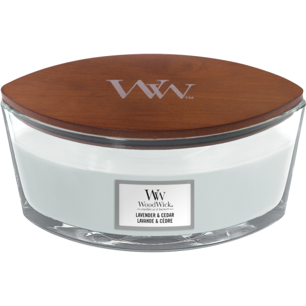 Woodwick Lavender & Cedar Ellipse Candle
