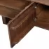 Lavish tv meubel met bewerkte deuren warm hout bruin