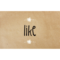 Wenskaart Like