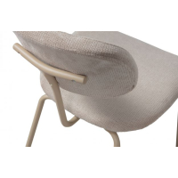 Eetkamerstoel zandkleurig