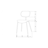 Eetkamerstoel zandkleurig