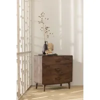 Liya Ladekast Mango Hout Donkerbruin WOOOD