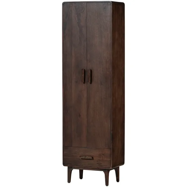 Liya hoge kast mangohout donkerbruin WOOOD