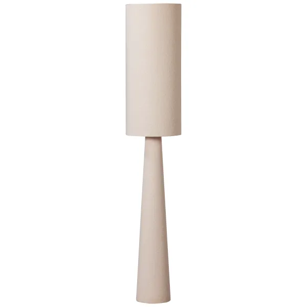 WOOOD Loft Vloerlamp XL Metaal/Bouclé Naturel 187xØ35 cm