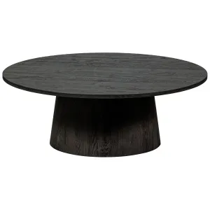 WOOOD Maan Salontafel MDF Donkerbruin 35xØ100 cm