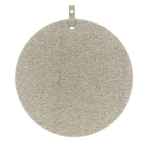 Memo prikbord wolvilt zand grijs gemeleerd d.60cm