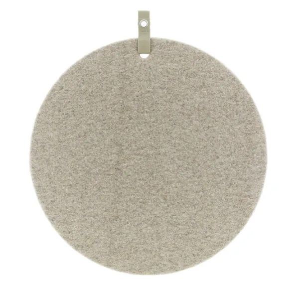 Memo prikbord wolvilt zand grijs gemeleerd d.60cm