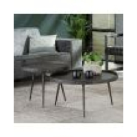 Salontafelset rond zwart