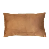 Kussen suède look streep mocha mousse roze 60x36cm